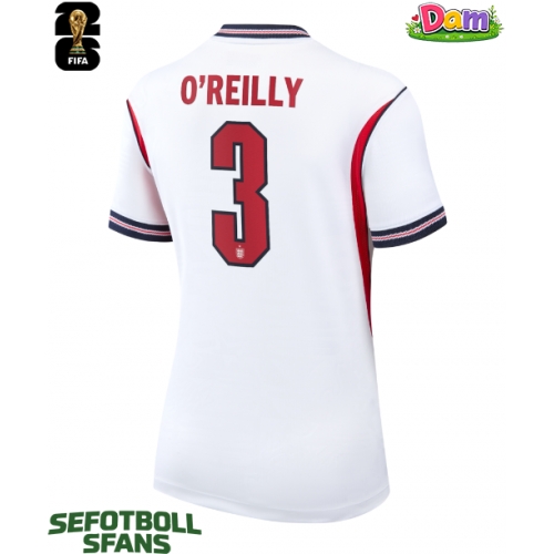 England Nico O'Reilly #3 Hemmatröja Kvinnor VM 2026 Kortärmad